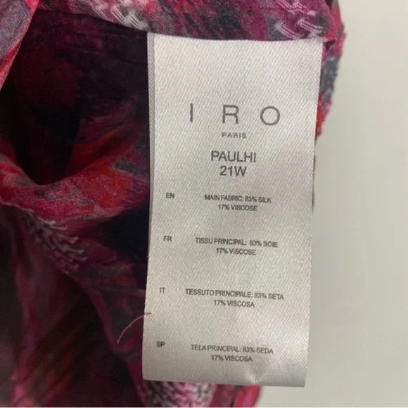 IRO Paulhi printed fil coupé silk-blend chiffon blouse - Picture 7 of 16
